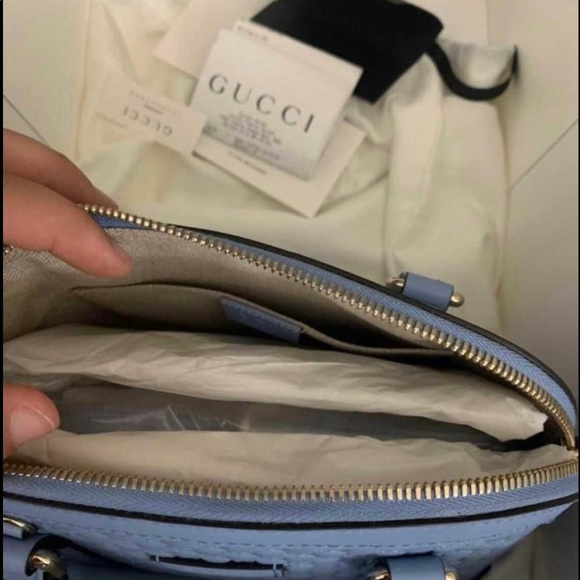 Authentic Gucci crossbody bag microguccissima - Picture 7 of 8